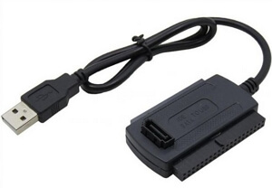 使用USB傳輸線連接硬碟和筆記型電腦