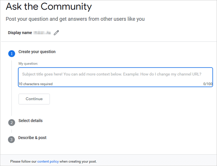 聯繫youtube幫助支援以恢復影片 - 3