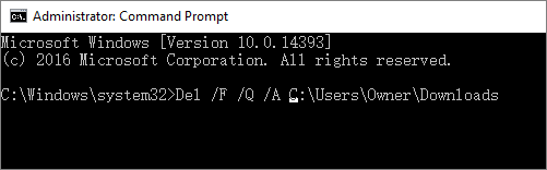使用cmd刪除損壞的文件