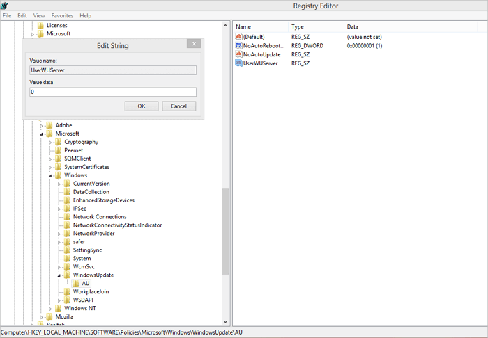 修復錯誤代碼 0x800f0954 - 繞過 WSUS 伺服器 2