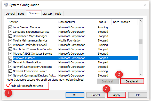 隱藏若有microsoft服務