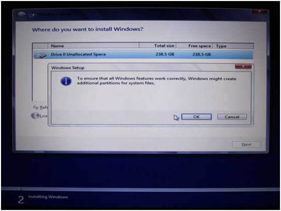 單擊“確定”繼續