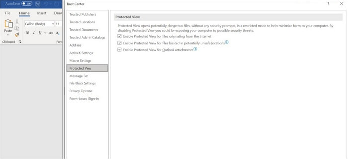 修復 Microsoft office 無法開啟此檔案,因為某些部分丟失或無效-1