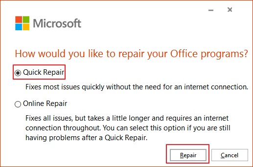 修復 ms office 修復 excel 檔案自動關閉