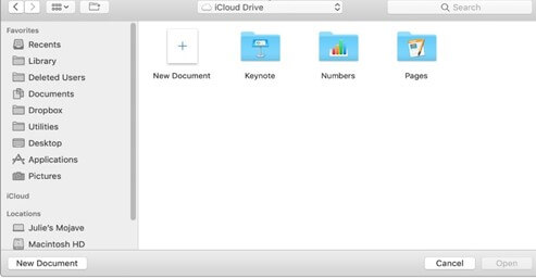 使用 iCloud -1 在 Excel 中打開 Numbers 文件