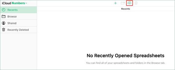 使用 iCloud 在 Excel 中打開 Numbers 文件 - 2