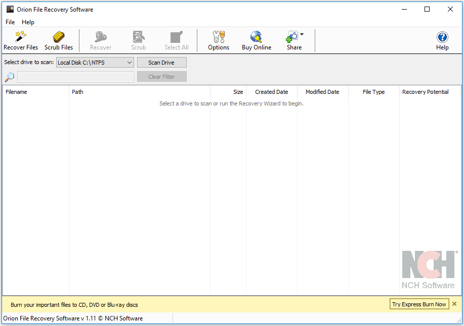 Orion File Recovery Software