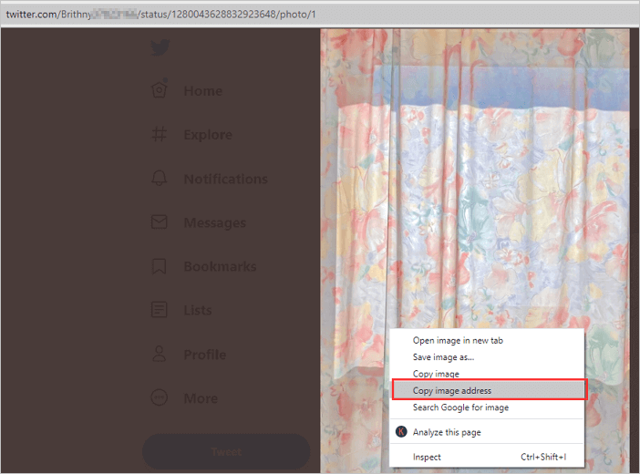 恢復已刪除的推特照片 - 1