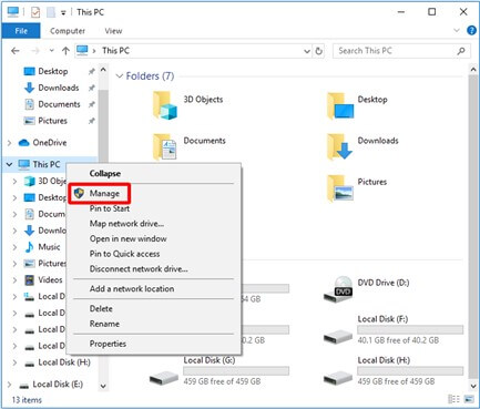 選擇管理驅動程式