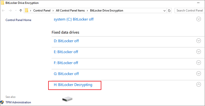 從 BitLocker 磁碟區中移除防寫保護