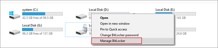移除 BitLocker 保護