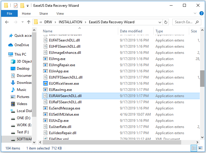 重新命名檔案EURAWSearchDLL