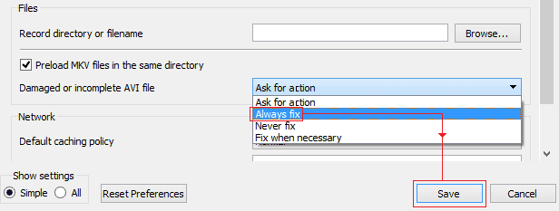 使用 VLC 修復損壞的 mp4 影音檔 - 4