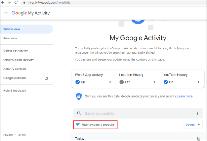 如何按日期搜尋 Chrome 歷史記錄 - 1