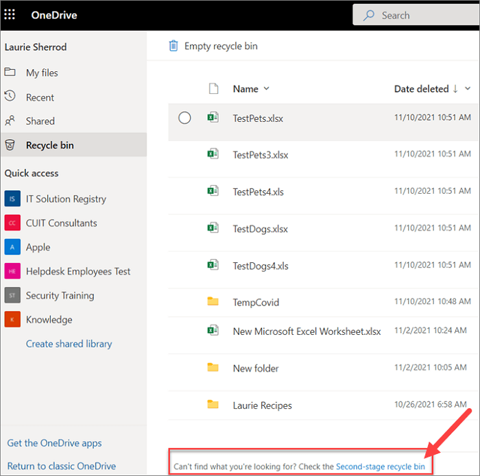 OneDrive 第二階段資源回收筒