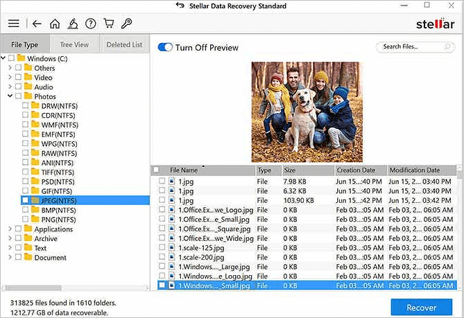 Stellar Data Recovery 步驟 3