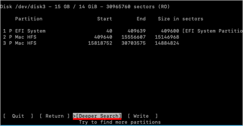 執行更深入的搜尋