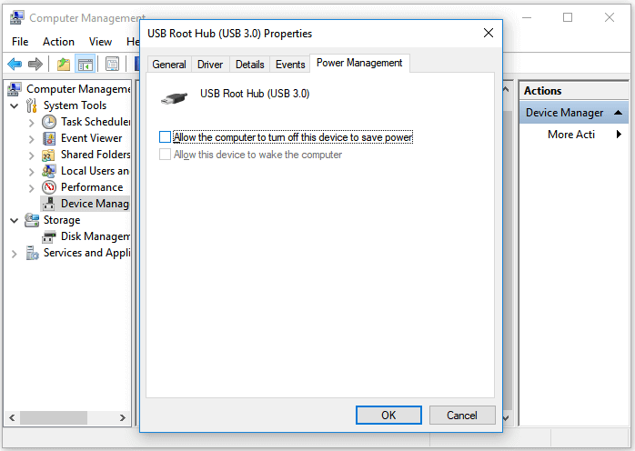 希捷外接硬碟指示燈閃爍但不工作 — 打開USB根集線器