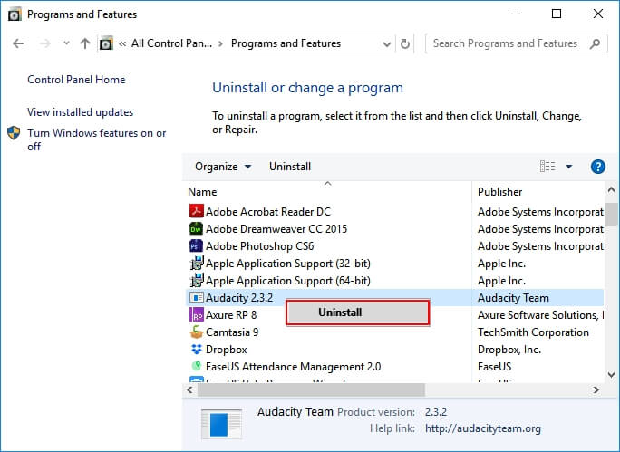 解除安裝導致Word檔案執行階段錯誤53的程式或更新程式