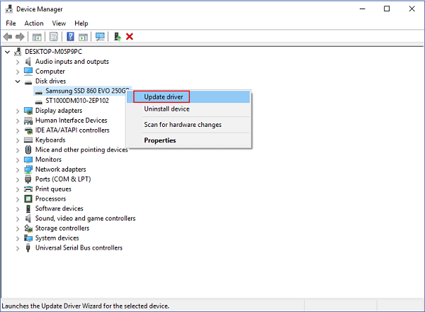 更新三星 SSD 驅動程式
