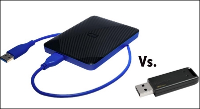 USB 快閃磁碟機與外接硬碟