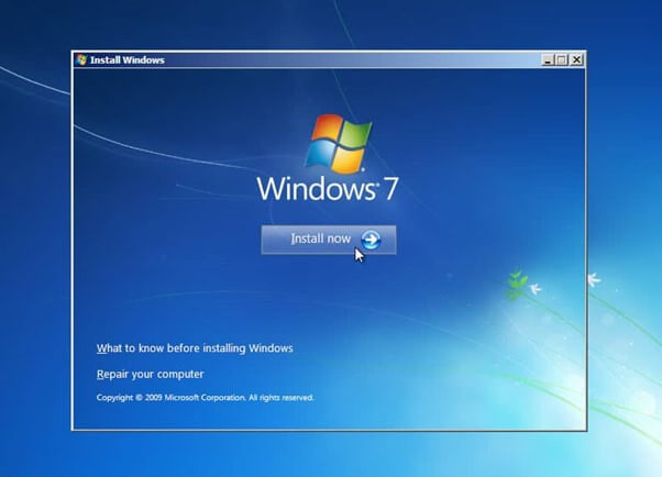 安裝 Windows 7