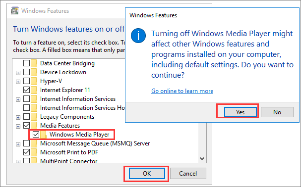 重新安裝 Windows 媒體播放器