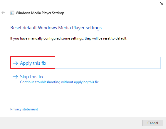 在 WMP 中套用修復
