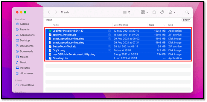 您可以檢查您的垃圾桶資料夾