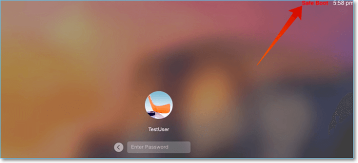 檢查 Safe Boot 是否寫成紅色