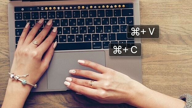 在 Mac 電腦複製貼上