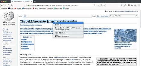 從上下文選單中選擇複製