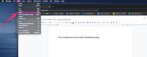 點擊編輯並貼上