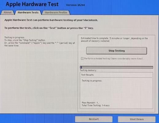 執行 Apple 診斷程式 -1