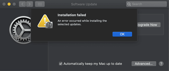 macOS 13 Ventura 安裝失敗