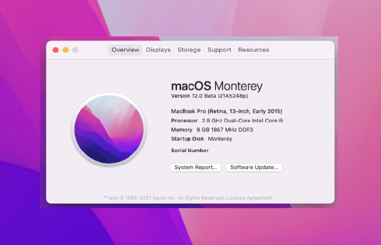 macOS Monterey 更新