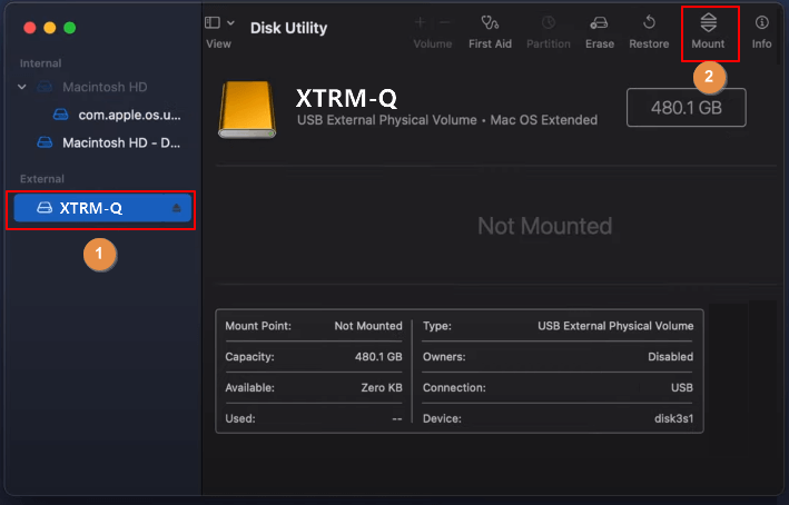 連接外接式硬碟