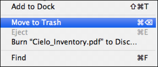 移至垃圾桶以刪除下載