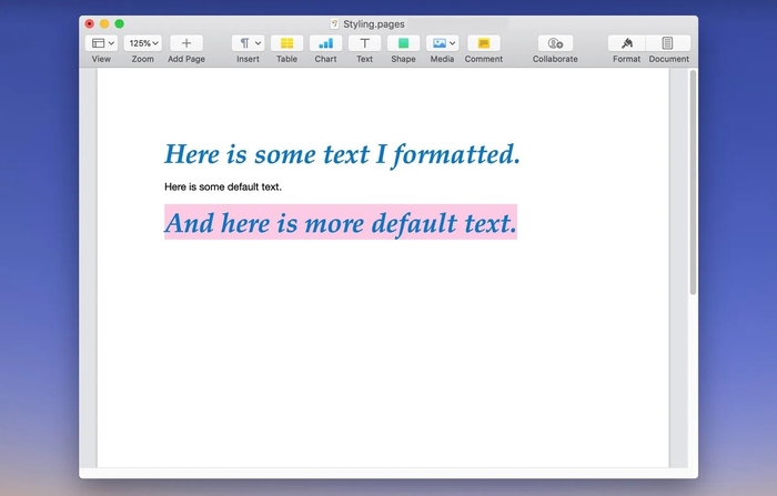 貼上樣式文字 mac
