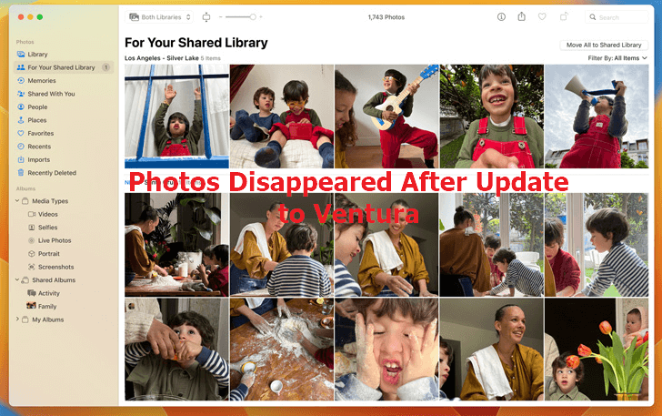 macOS Ventura 更新後照片丟失