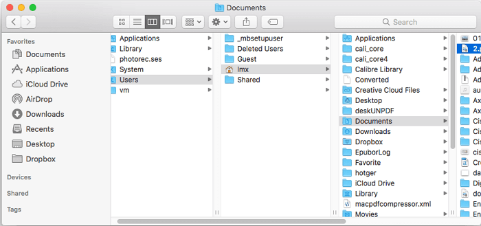 檢查每個文件夾並找到您的檔案