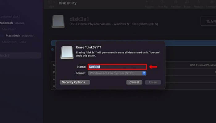 指定一個新名稱