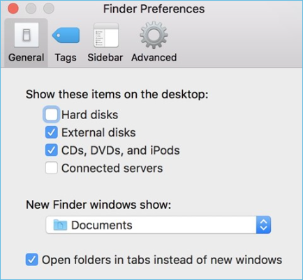 取消選中檔案夾