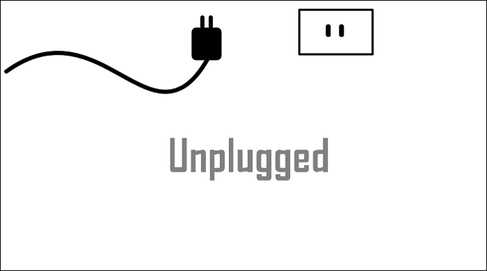 拔除電源線