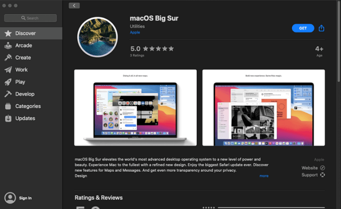 下載 macOS Big Sur