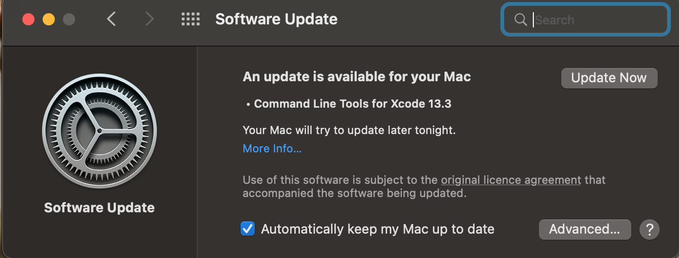立即升級 macOS 更新