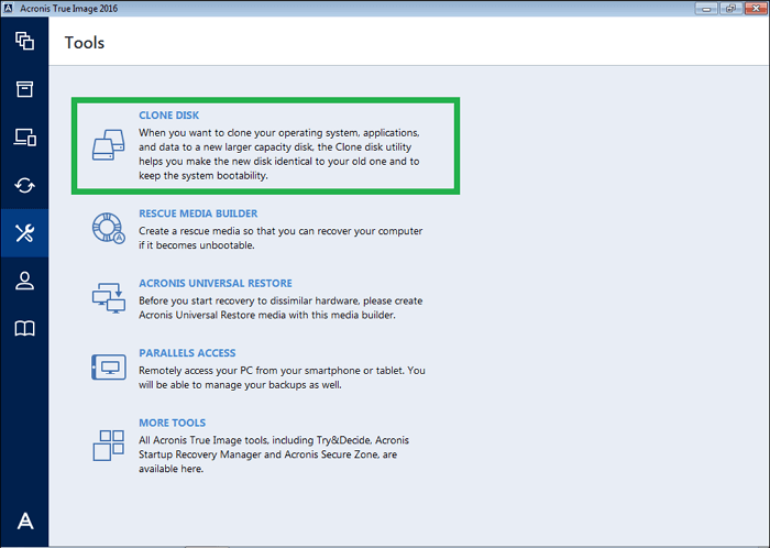 Acronis 克隆