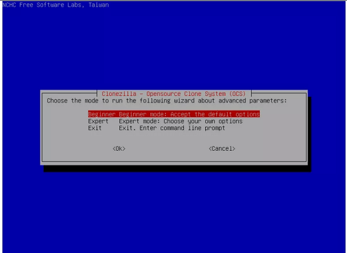 選擇初學者模式進行克隆