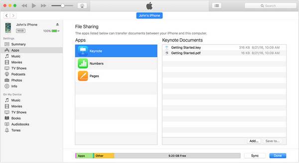如何使用 iTunes 將檔案從筆記型電腦傳輸到 iPhone
