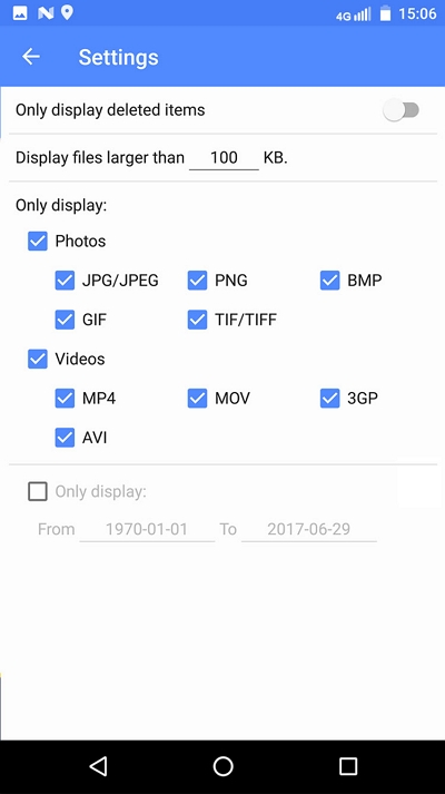 將丟失的照片和影片直接恢復到 Android 手機。